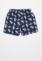 POP CANDY - Baby boys printed swimshorts - black & blue