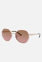 Michael Kors Eyewear - Porto irregular sunglasses - brown & pink