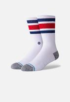 Stance Socks - Boyd st socks - blue & white 