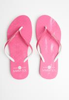 Samba Sol - Pink mescula flip flop - dark pink