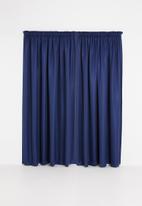 Sixth Floor - Metro self-lined taped curtain - navy