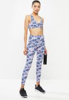 Fitgymwear - Printed Kayla x skinny - blue & pink
