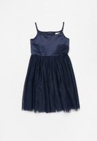 Superbalist - Combo fabric occasion dress - navy