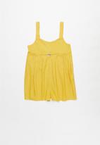 Superbalist - Cut out detail playsuit - yellow