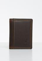 POLO - Tuscany leather credit card holder - brown