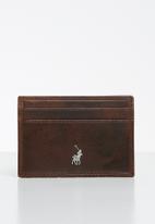 POLO - Etosha wallets small money clip wallet - brown