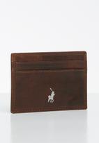 POLO - Etosha wallets small money clip wallet - brown