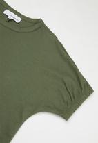 Superbalist - Elasticated sleeve oversized tee - green