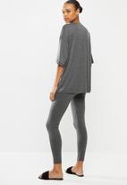 Missguided - Full length legging and T-shirt set - grey