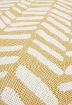 Hertex Fabrics - Chevy woven outdoor rug - lemon