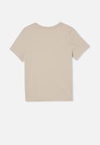 Free by Cotton On - Girls classic short sleeve tee - beige