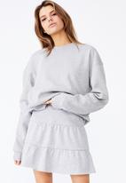 Factorie - Fleece teired skirt - grey