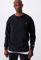 Factorie - Oversized icon crew - washed black