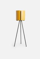 Sixth Floor - Lana planter with stand - yellow