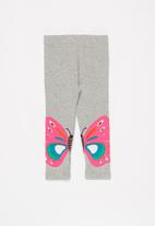 POP CANDY - Girls butterfly leggings - grey