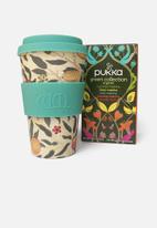 Ecoffee Cup - Calm & collected - ecoffee cup & pukka green organic tea gift set