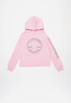 Converse - Converse classic length hoodie - pink