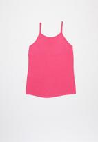 Quimby - Girls embroidered tank top - pink