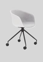 Sixth Floor - Bea soft office chair - light grey
