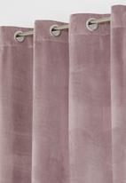 Sixth Floor - Velvet eyelet curtain 2 pack - dusty pink