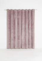 Sixth Floor - Velvet eyelet curtain 2 pack - dusty pink