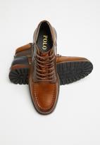 POLO - Dean leather chukka boot - brown & navy