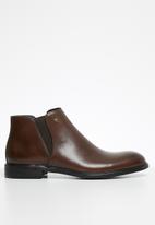 POLO - Claude leather chelsea boot - dark brown