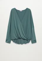 Violeta by Mango - Plus blouse - green