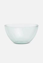 Excellent Housewares - Ridge bowl set of 4 - blue