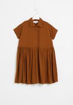 Superbalist - Girls printed shirt dress - orange