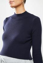 Glamorous - Maternity high neck knit- blue