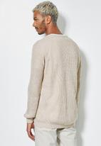 Superbalist - Raglan textured knit - beige