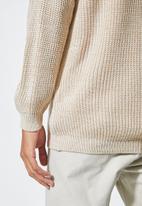 Superbalist - Raglan textured knit - beige