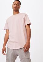 Cotton On - Essential longline scoop T-shirt - dirty pink