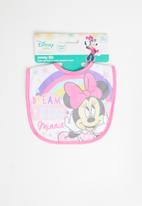 Character Group - Minnie Mouse jersey bib - pink