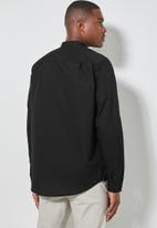 Superbalist - Lee regular fit mandarin oxford shirt - black