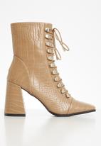 Z_Code_Z - Naara-1 lace up boot - taupe 