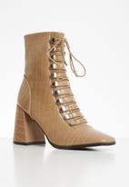 Z_Code_Z - Naara-1 lace up boot - taupe 