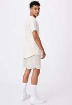 Factorie - Curved graphic t shirt - white