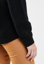 Jacqueline de Yong - Agnes  long sleeve pullover knit - black