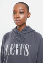 Levi’s® - Graphic sport hoodie hoodie t3 90's serif - navy grey 
