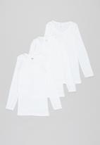 POP CANDY - 3 pack long sleeve spencer - white