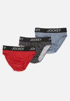 Jockey - Boys 3 pack fancy briefs - multi