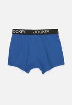 Jockey - Boys 2 pack pouch trunks - blue & black 