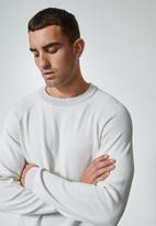 Superbalist - Sporty crew pullover knit jersey - white