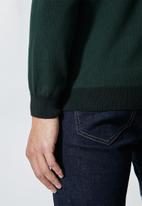 Superbalist - Sporty crew pullover knit jersey - green