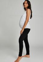 Cotton On - Maternity super stretch jean over belly - black
