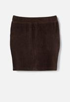 name it - Othilde sweat skirt - brown