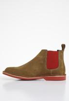 Veldskoen - Chelsea boot - brown & red