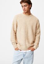 Cotton On - Crew knit - textured natural